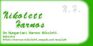 nikolett harnos business card